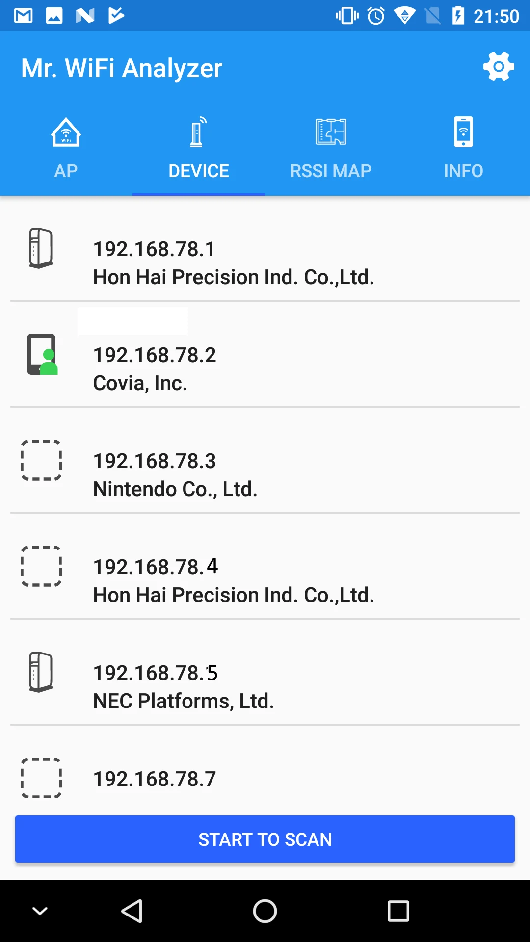 WiFi Analyzer screenshot